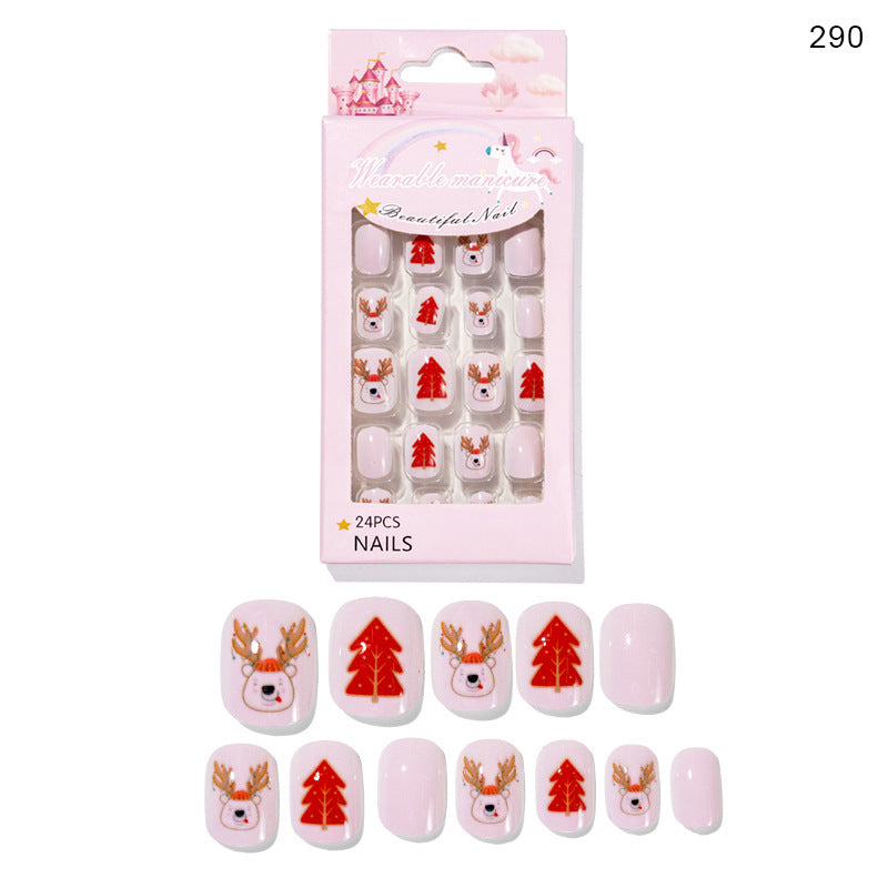 Cute Christmas Fake Nails