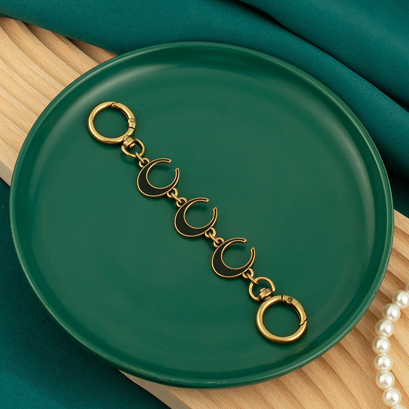 Metal Bag Strap Extension Chain for One-Shoulder Bag Conversion