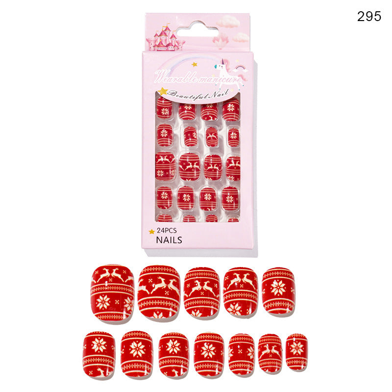 Cute Christmas Fake Nails
