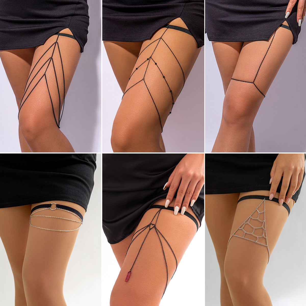 Fashion Statement Tassel Drop Metal Leg Ring Body Chain