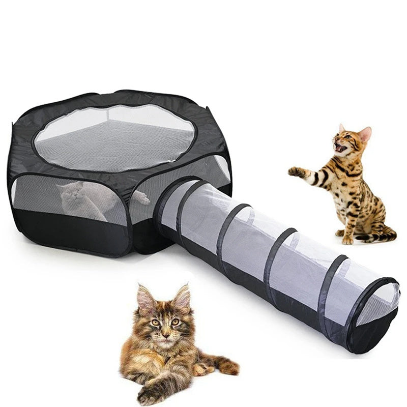 Multifunctional Cat Tunnel: Comfortable Touch, Foldable & Hair-Free Pet Toy