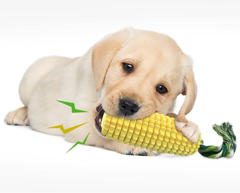 Durable Corn Stick Dog Toy | Squeaky, Bite-Resistant Rope Chew for All Breeds
