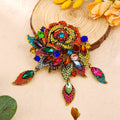 High-End Luxury Retro Exaggerated Rose Brooch