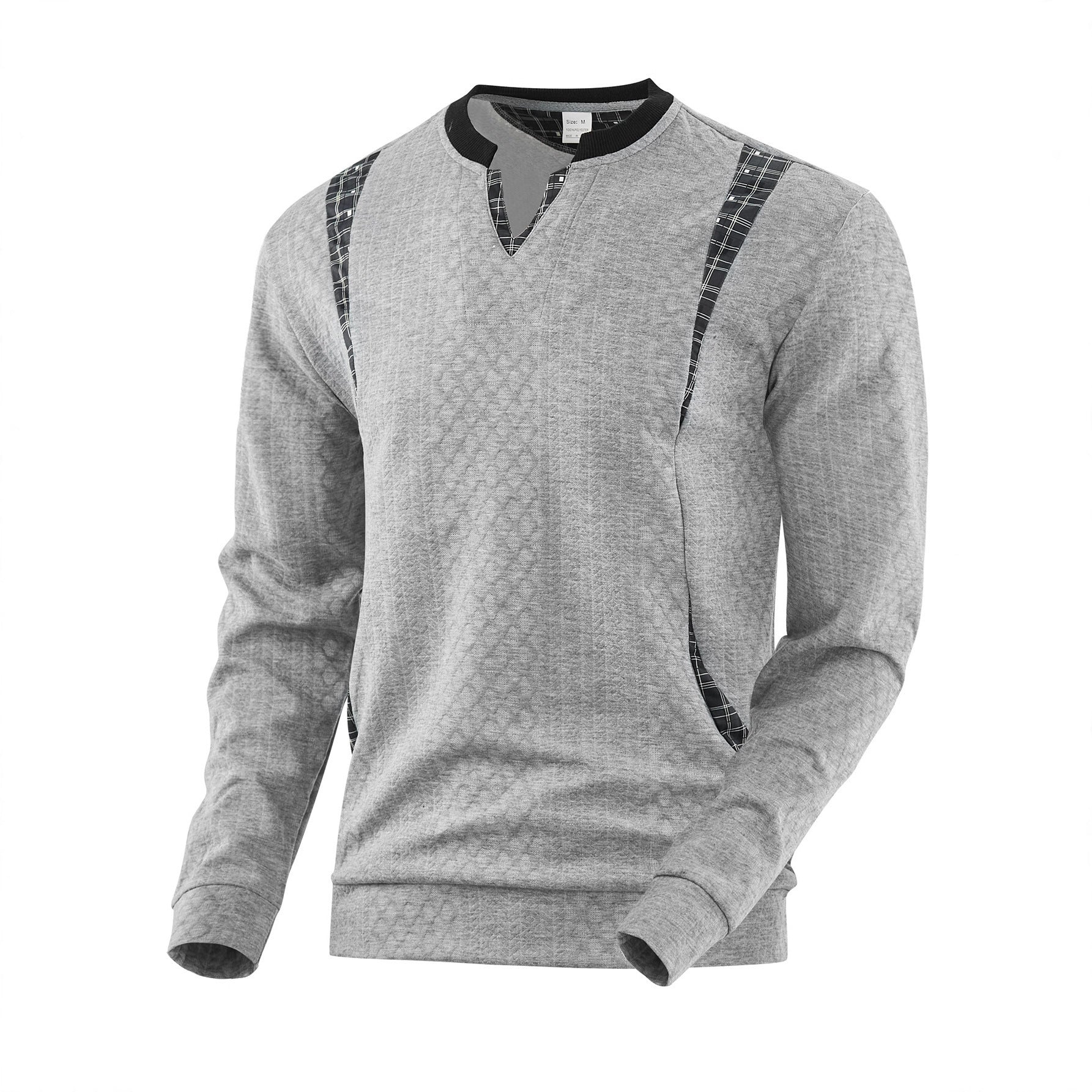 Men's Contrast Color Pullover Sweater | Casual Knit Jumper Top