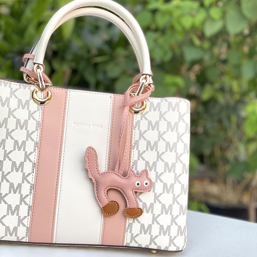 Cute Women's Mini Leather Cat Handbag/Purse Pendant