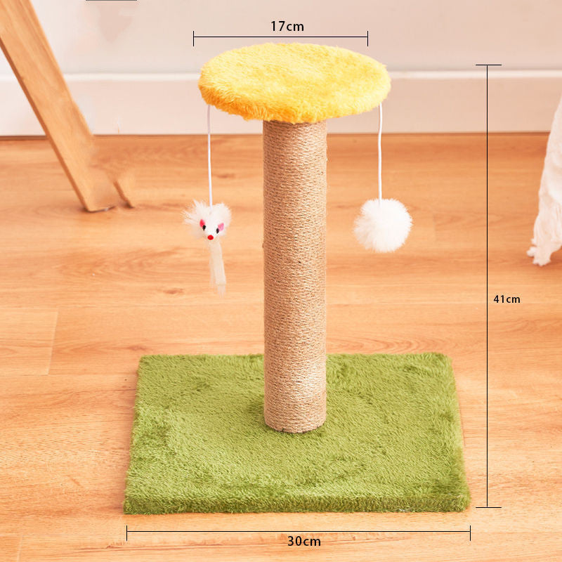 Durable Vertical Sisal Scratcher | Non-Shedding Anti-Scratch Post