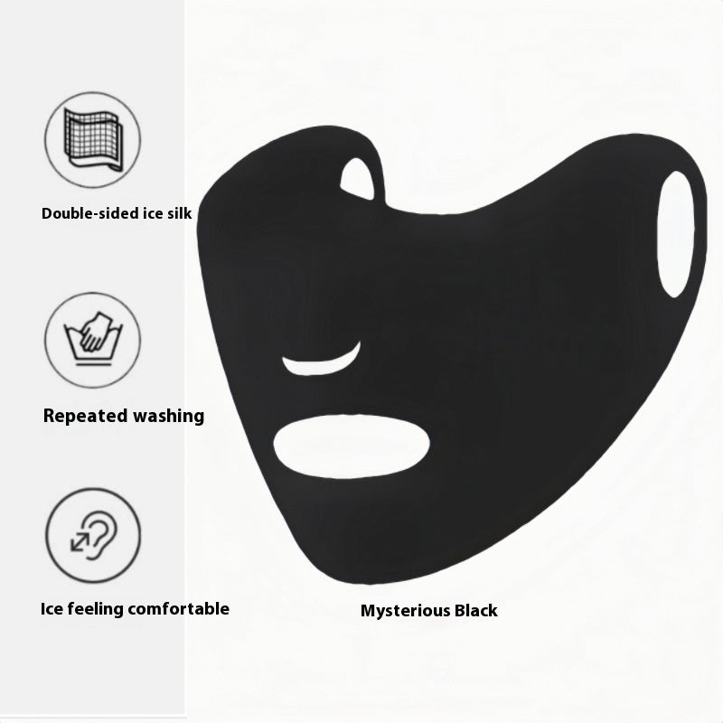 Ice Silk UV Protection Sunscreen Face Mask