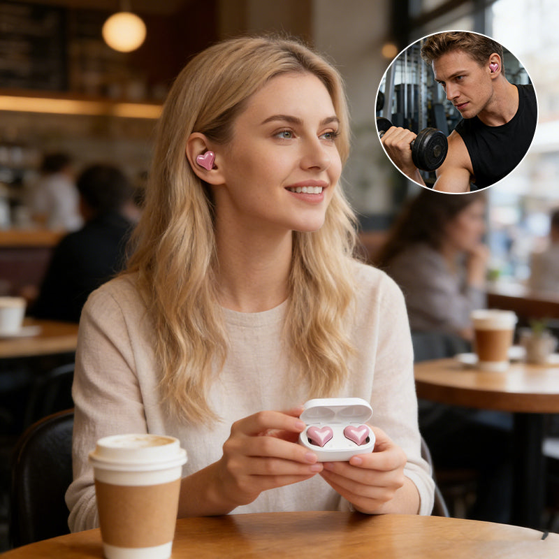 Heart-shaped Bluetooth Earphones